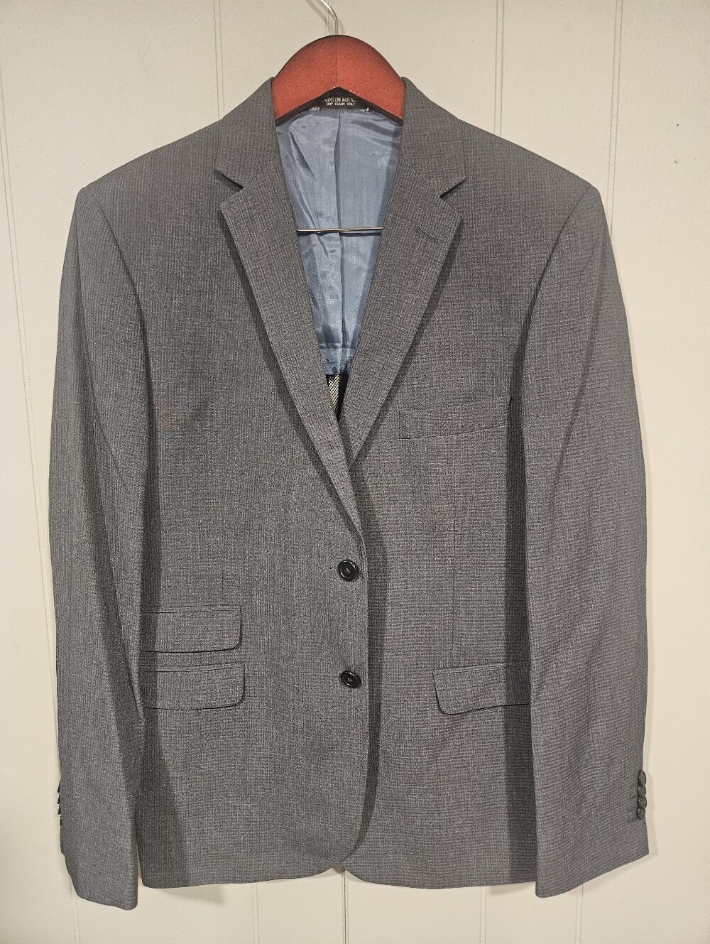 JC Penney 42R Gray 2 Button Blazer Jacket Sport Suit Coat Brand Tag Removed NEW